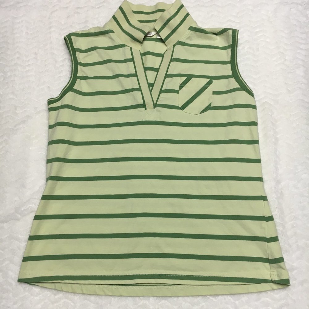 Sleeveless Striped Shirt - Women Large